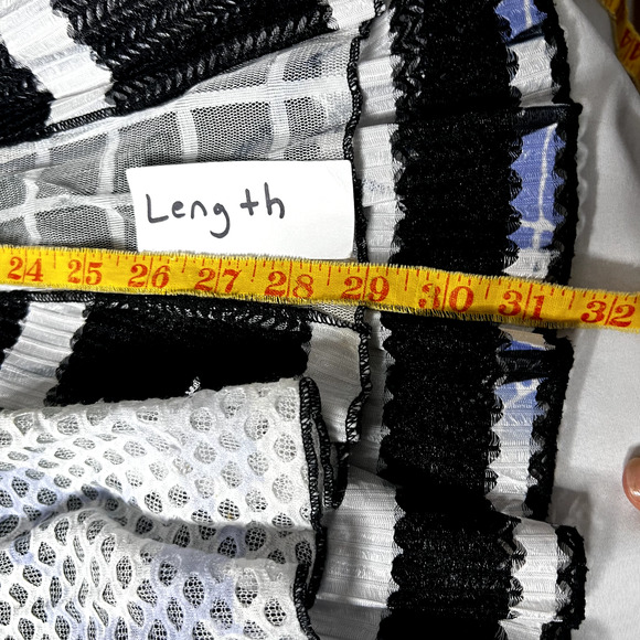 Ania. A Womens‎ Large Tunic Top Flowy Multicolor Layered Sheer Mixed Media Artsy - Picture 8 of 12